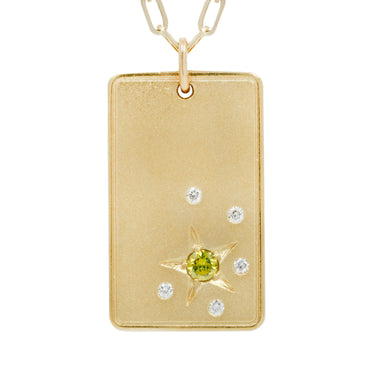 Crescent Moon Dog Tag Necklace - Limited Edition