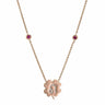 Leo Ruby Clover Necklace